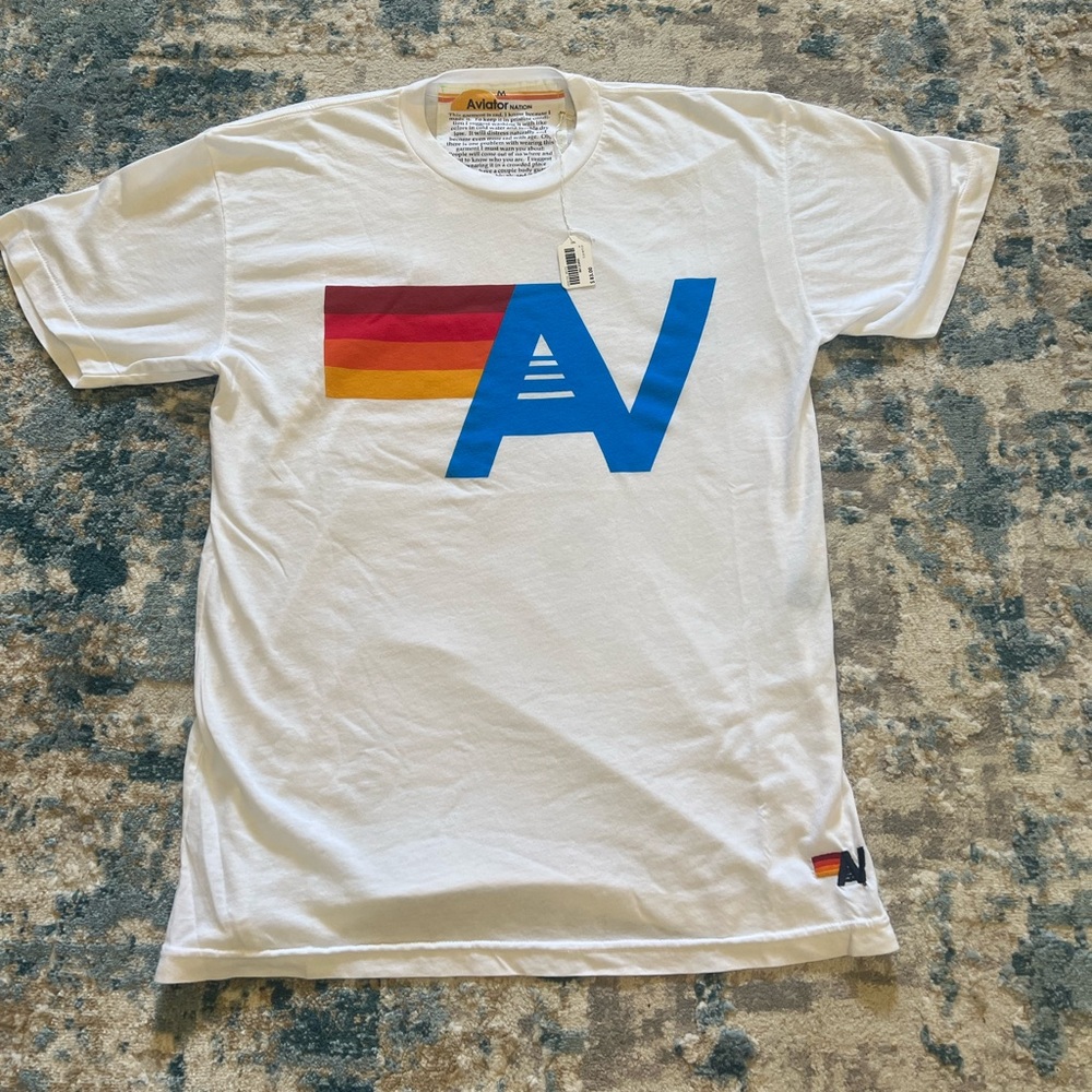 Aviator Nation White Tee NWT